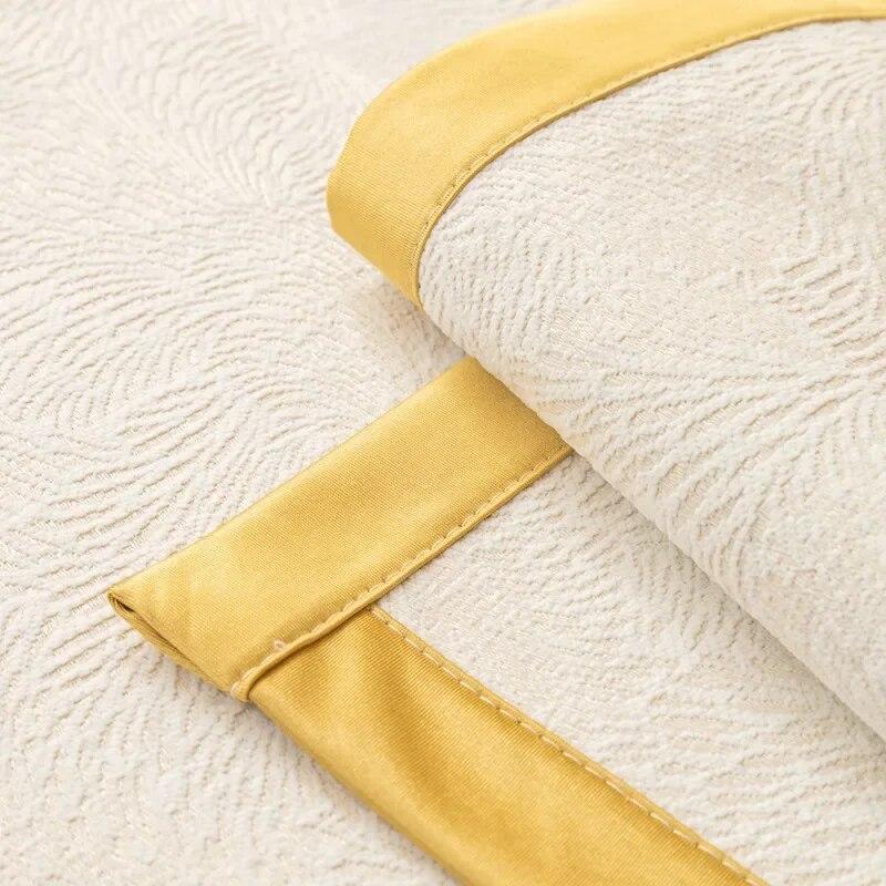 Chenille Phoenix Tail Gold Edge Sofa Cushion Light Luxury High End Four Seasons Universal Anti Slip Sofa Cover Cover
