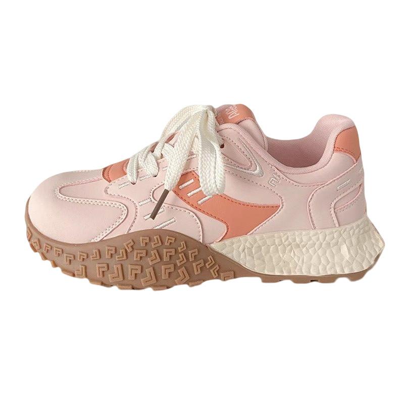 Summer mesh breathable sneakers women's 2025 new niche versatile height increase casual lightweight platform dad shoes