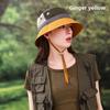 Block Color Fisherman Cap Breathable Nylon Sun Protection Hat For Sports Outdoor