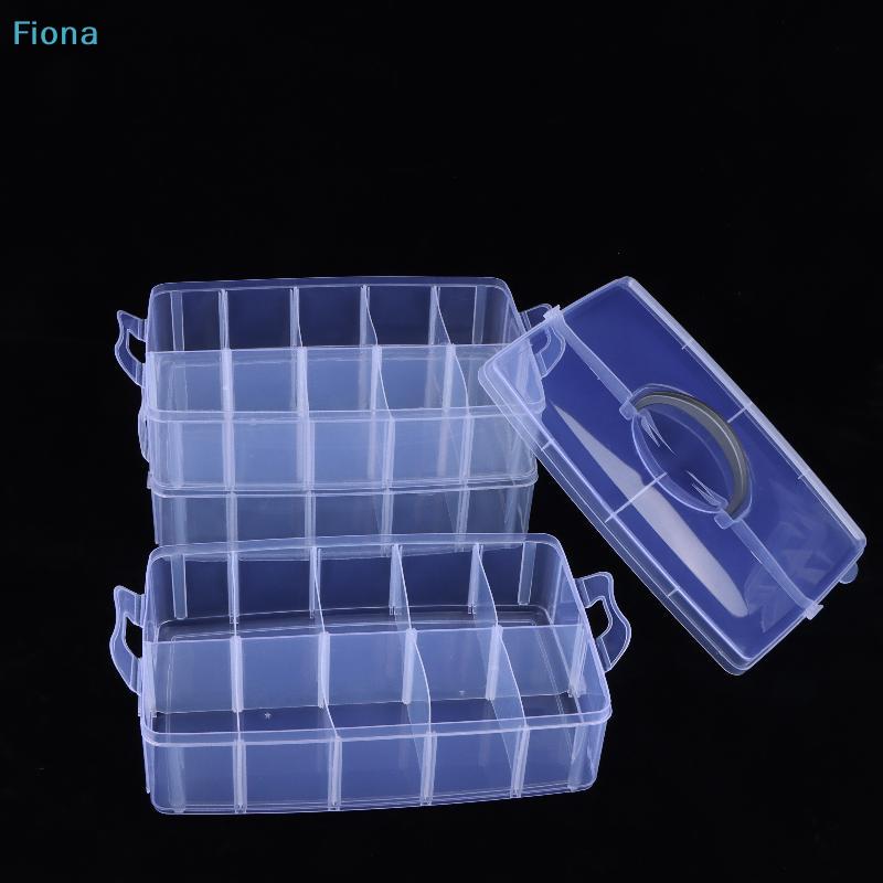 15/18/24/28/30/36 Grids Clear Plastic Compartment Box Screw Tool Storage Boxes,Jewelry Earring Case Container