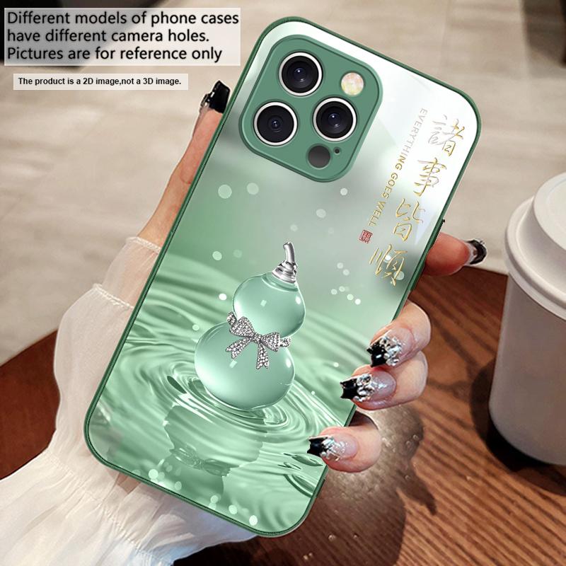 

Gradient Pink Gourd For iPhone 17 Air 16 E 15 14 13 Plus 12 mini 11 17 Pro Max XR Xs Max 16E 7 8 Tempered Glass Phone Case iPhone 15 Pro Max