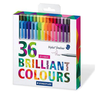Staedtler Triplus Fineliner Brilliant Colours Pen (36pk)