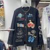 Europäische Station Herbst Neues Design Street Denim Patch Jacke Damen Locker und Enges Oberteil Trendige Marke