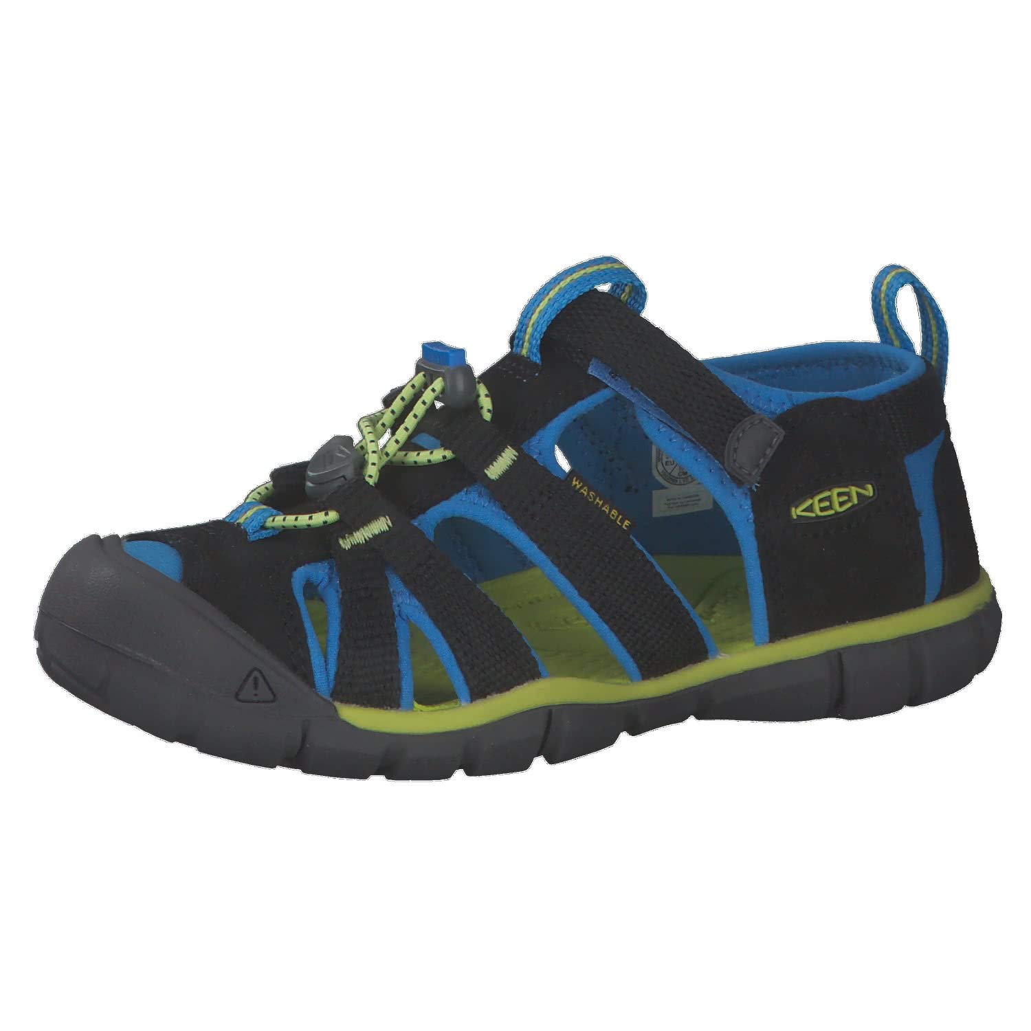 KEEN Seacamp II CNX US 8 D (old model) Boys  Black/Brilliant Blue, (15 cm)