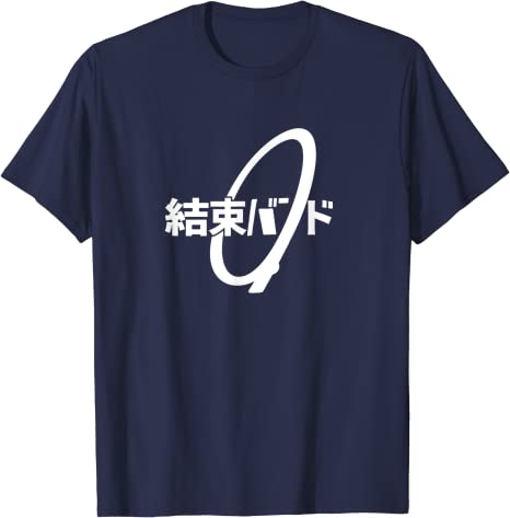 Cable Tie Kanji Hiragana Kessoku Band Rocker Band TShirt Japanese Fashion Graphic Tee Tops Letters Printed Aesthetic Clothes