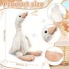 6-12PCS One Silly Goose Party Favors 9.8IN Goose Stuffed Animal Plush Toy for Birthday Decoration Baby Shower Party Gifts