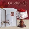 Scented Candle Camellia Shape Gift Premium Fragrance