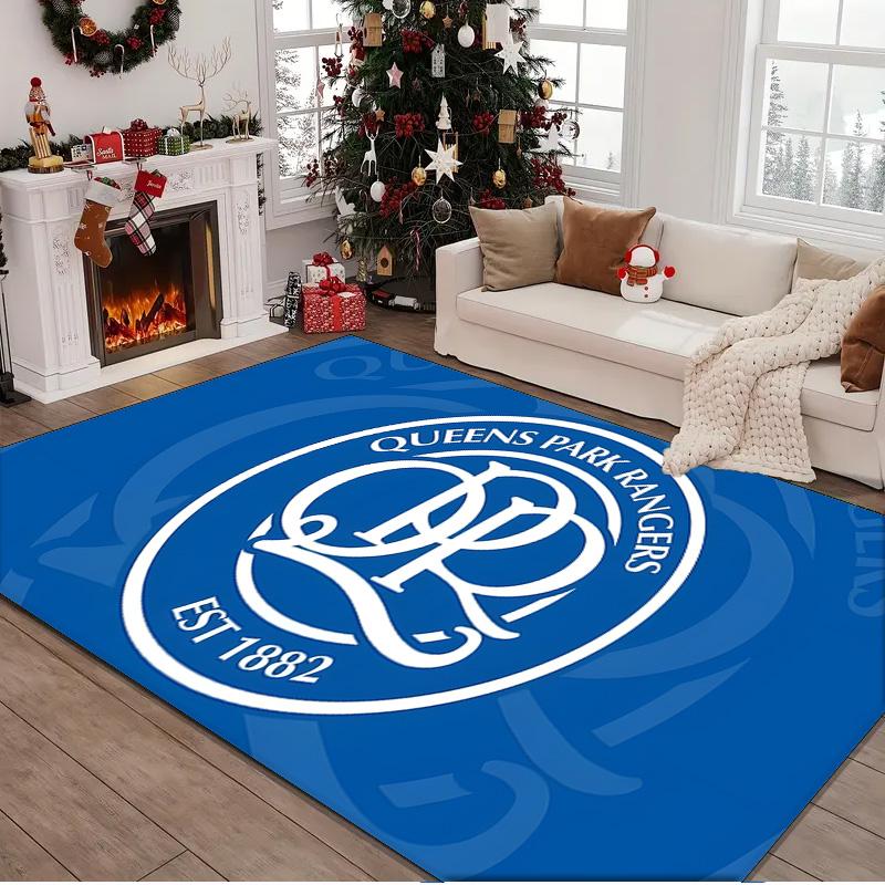 1PC rug Queens Rangers Football Carpet, Chair Rug,Area Rug for Office Bedroom living rooms bedroom, Doormat decor Christmas fan gifts