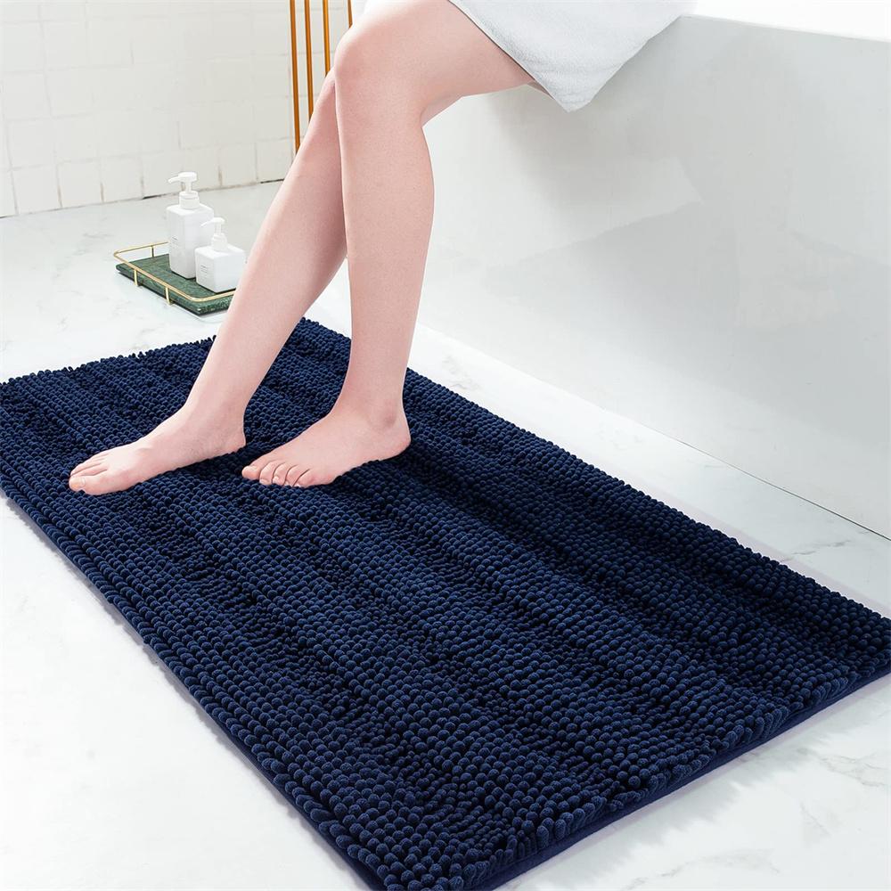 Olanly Super Absorbent Bathroom Rug Luxury Chenille Bath Mat Plush Non-slip Shower Mat Bathroom Carpet Welcome Deal Floor Mats