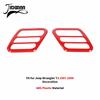 JIDIXIAN Red ABS Interior Decoration Trim Fit for Jeep Wrangler TJ 1997-2006 Car Instrument Panel Horn A/C Switch Accessories we1