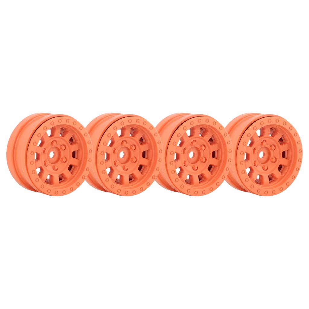 1.9in Wheel Rims RC Beadlock Wheels Rims for Axial SCX10 for Traxxas 1 10 RC Crawler Cars Orange
