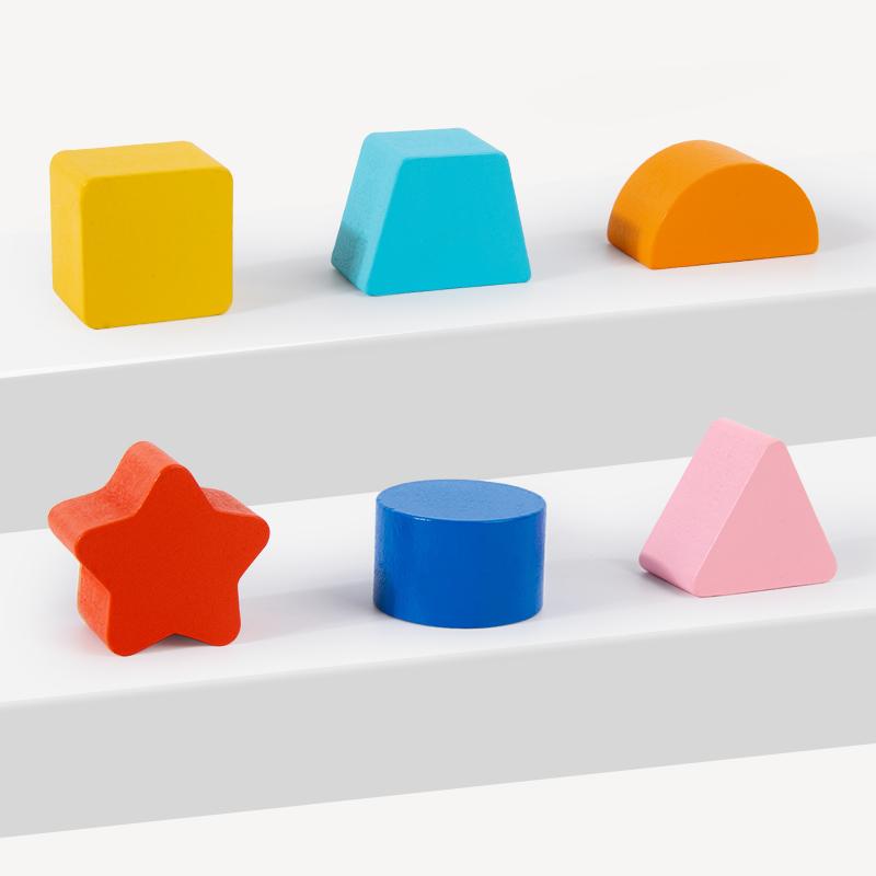 Wooden Giraffe-Shaped Sorting Toy - Early Childhood Cognitive And Fine Motor Skills Development Hand-Eye Coordination Education