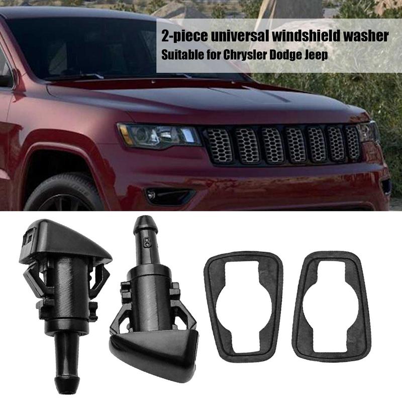 Gicleurs de lave-glace Gicleur d'essuie-glace lave-glace 2 pièces Accessoires de voiture universels Remplacement pour Chrysler Dodge