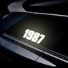 1987 Birth Year Reflective Car Decal - 1986 Bold Number Sticker for Creative Warning