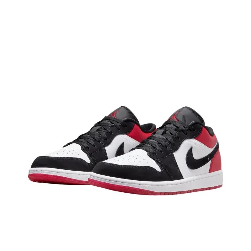 

Jordan Air Jordan 1 Low White Black Gym Red IB8971-106 Unisex EU 44.5 чорний/червоний