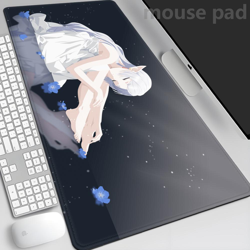 Frieren At The Funeral Mouse Pad XXL Xmm PU Mousepad Hot Large Gaming Leather Mouse Xxmm Pad Waterproof Table Mat
