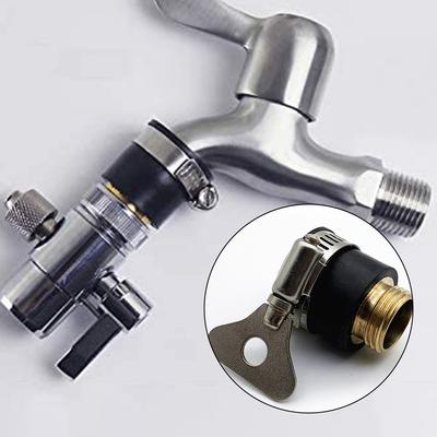 Black Tap Connectors Golden Kitchen Rubber Stainless Steel