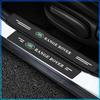 4Pcs Carbon Fiber Car Door Sill Protection Sticker Anti-scratch Refit For Land Rover Freelander 2 L2 L319 L462 LF Range Sport Evoque L322 Discovery 2
