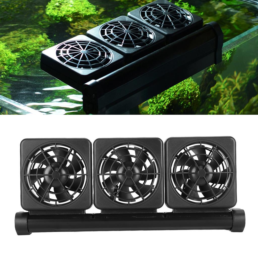 Aquarium Fish Tank Cooling Fan Reduce Water Temperature Adjustable Wind Speed