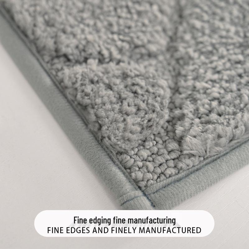 Non-Slip Microfiber Stripe Entrance Mat for Living Room, Bathroom, or Doorway