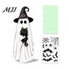 Waterproof Window Stickers Halloween Glow-in-the-Dark Cling, Spooky Ghost Skeleton Glass Sticker, Removable Decor Static Decal for Holiday Party