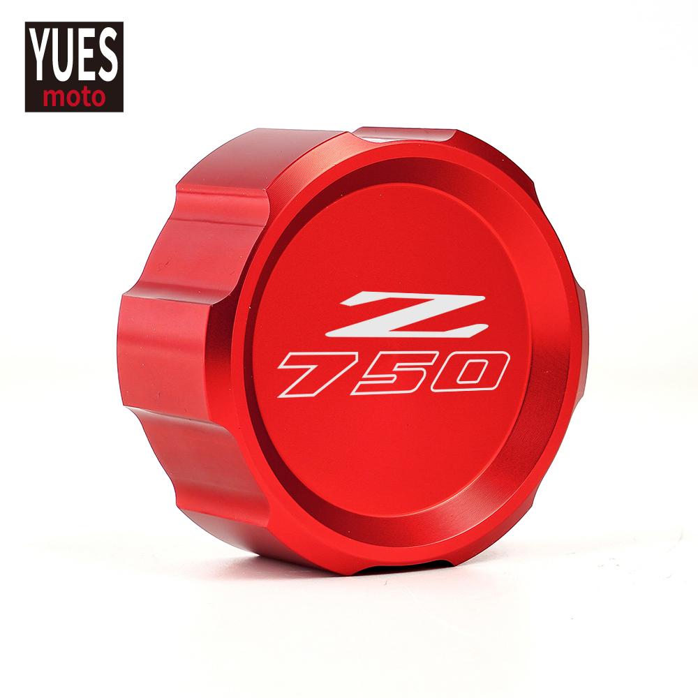 Moto Accessories CNC Rear Brake Fluid Cylinder Master Reservoir Cover Cap For KAWASAKI Z750 Z 750 2007 2008 2009 2010 2011