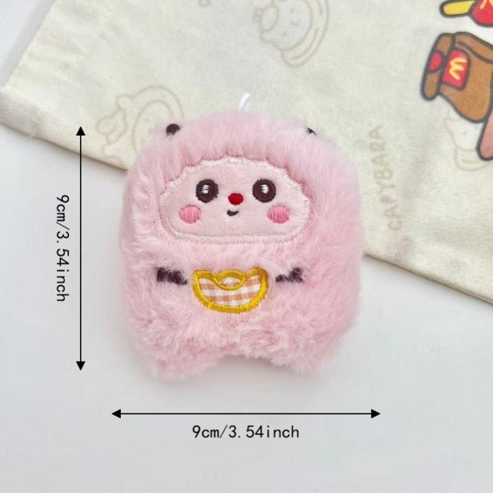 Squeaky Sheep Hanging Ornament Soft Plush Squeezing Plush Doll Lamb Keychain New Year Gift