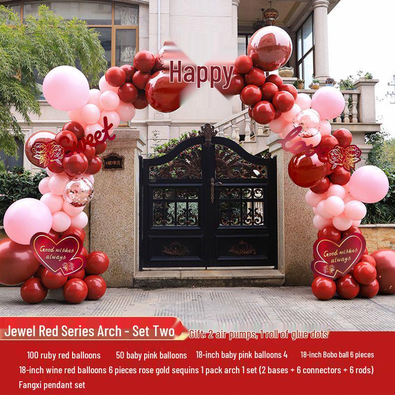 Wedding Balloon Arch Set - Rustic Gate Décor for Hotel Banquets and Engagements