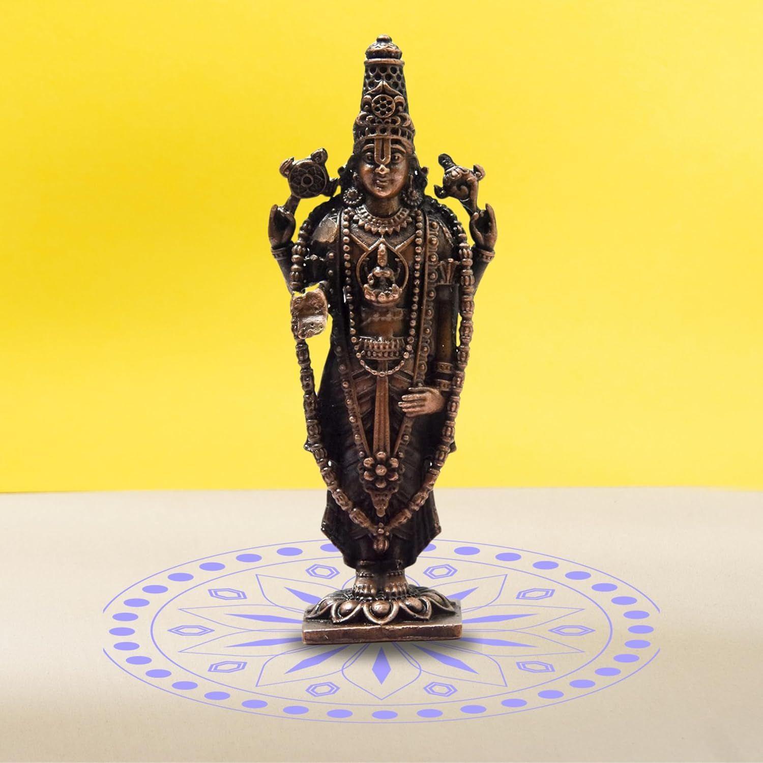 

Handmade Copper Balaji Idol – Special Edition with Patina Antique Finish,
