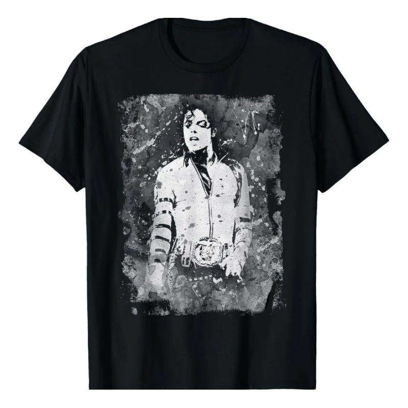 Майкл Джексон Bad World Tour 1988 Черно-белые брызги S