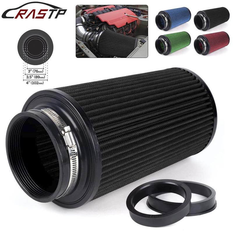 RASTP-3" 3.5" 4" Race Car High Flow Cold Air Intake Air Filter Three Sizes Conical Washable Air Filters 10.6" Tall OFI141