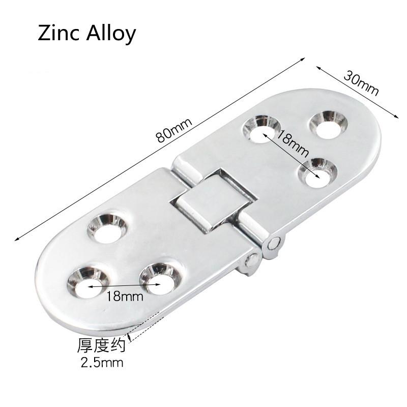 1PC Flush Hinges 180 Degree Cabinet Hinges Door Cupboard Semicircle Hinges Furniture Accessories Home Hardware