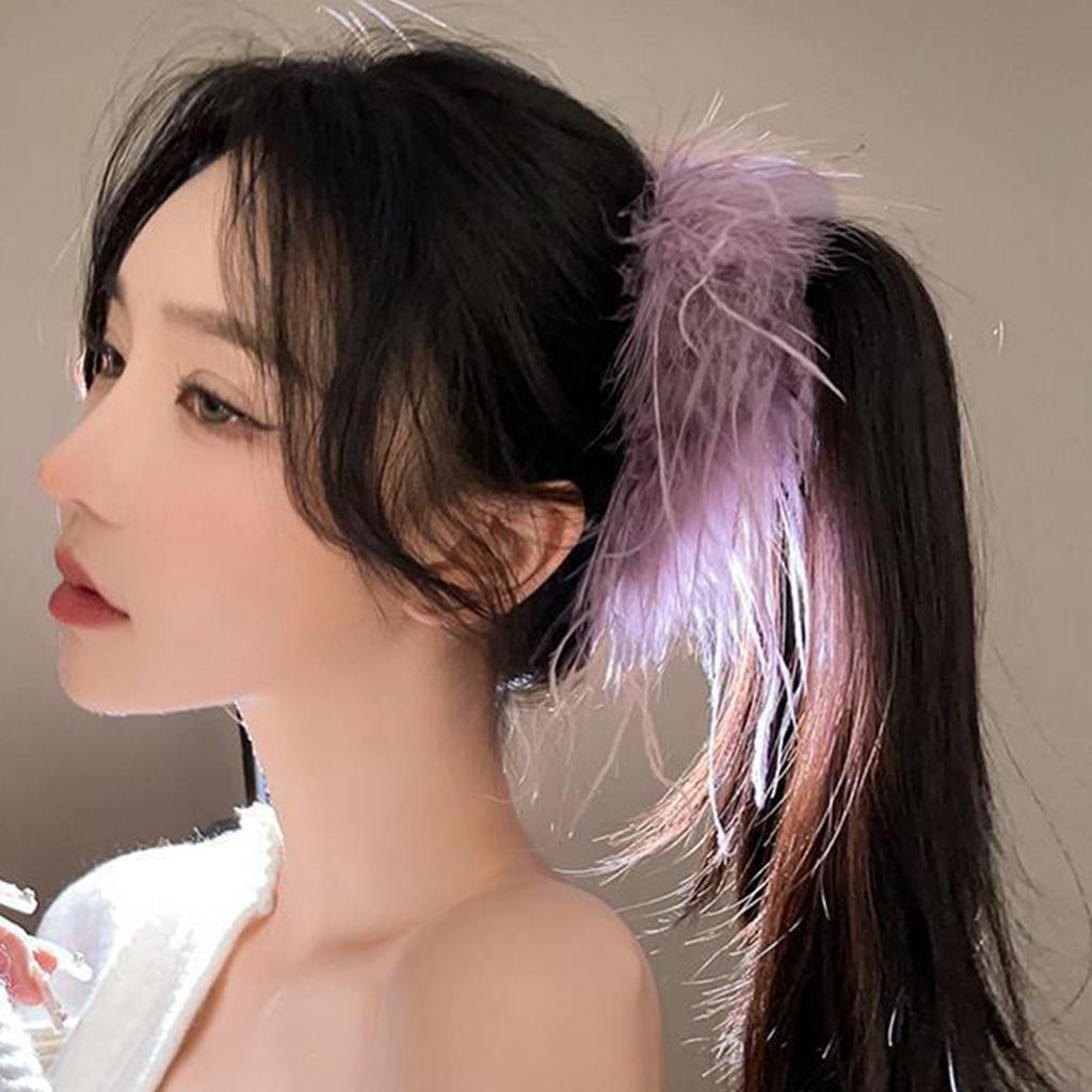 Hair Claw Clip Feather Theme Hair Claw Clamp Lovely 1920s Hair Holder Barrettes Strong Hold Hairpin for Girls
