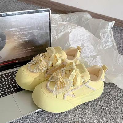 Campus Style Korean Board Shoes Women's Summer New Niche Non-collision Versatile Platform Bread Shoes