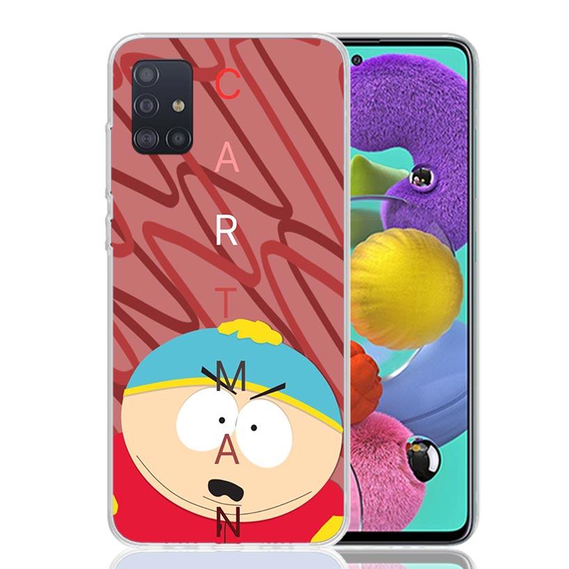 Cartoon S-South P-Parkes Phone Case for Samsung Galaxy A52 A51 A50S A12 A22 A32 A72 A10S A30S A31 A71 Note 20 Ultra 10 Plus S10