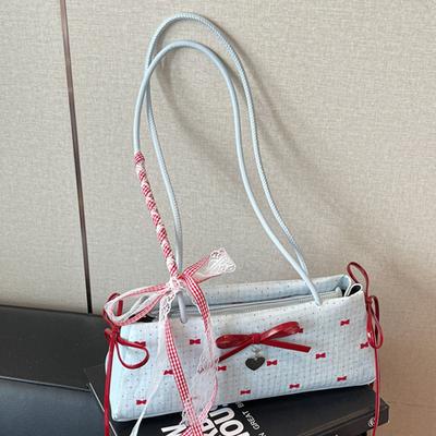 Niche Design Sense Underarm Commuter Bag Women's New Girl Style Fashion Handbag Bow Shoulder Bag
