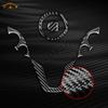 Car Sticker For Benz Smart 453 Fortwo 2016- Carbon Fiber Steering Wheel Decoration Cover Trim Car Accessories