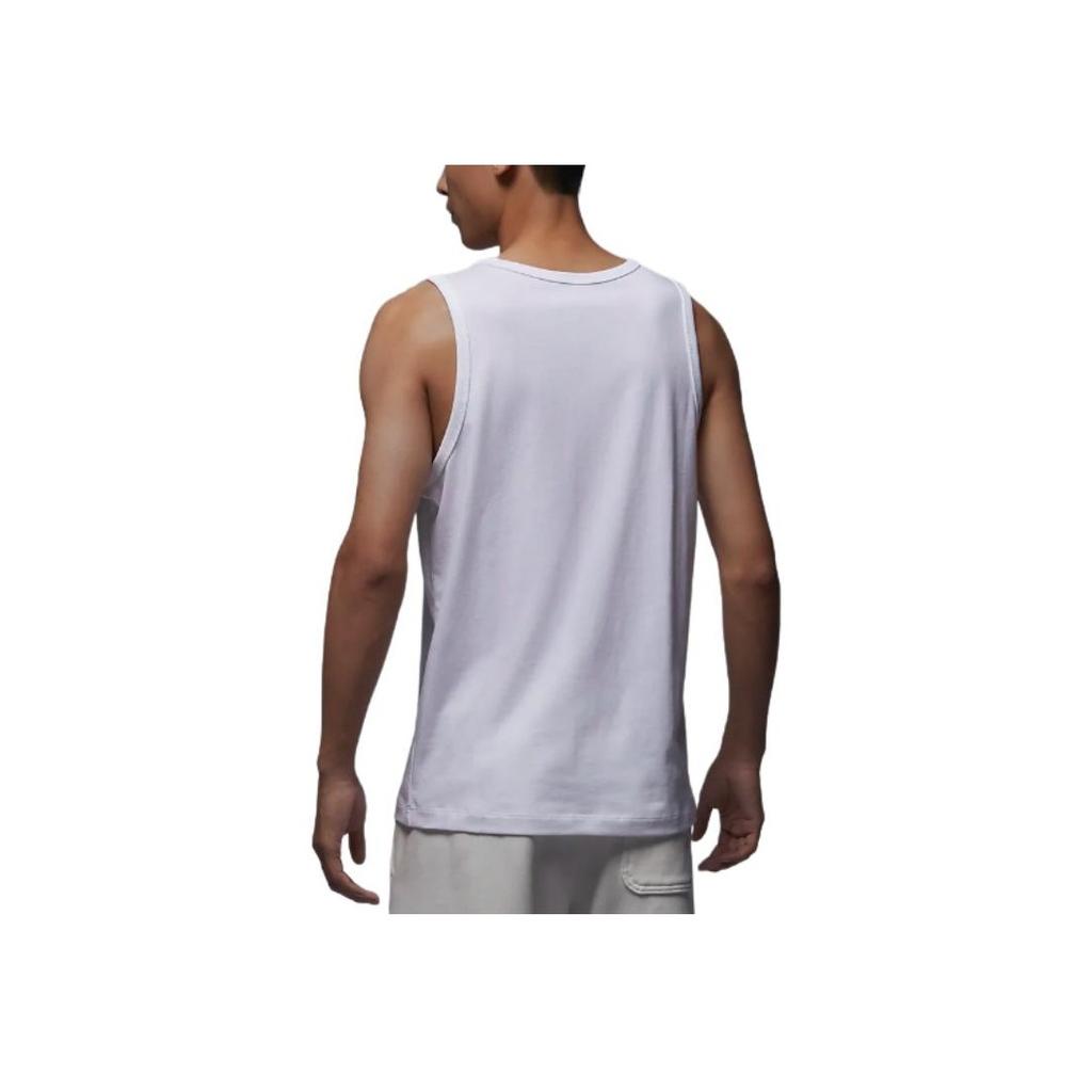 Jordan Однотонный спортивный топ с логотипом для мужчин, белые FQ6990-100