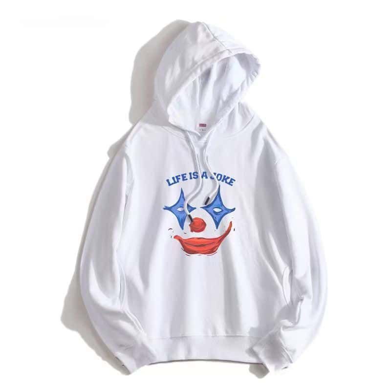 American Trend New Autumn and Winter Unisex Unisex Street Wear Clown Ghostface Halloween Hip-Hop Personalized Printed Hoodie