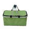 Cestino pieghevole per picnic, campeggio, shopping, isolato, borsa frigo, borsa a mano con cerniera, borse impermeabili