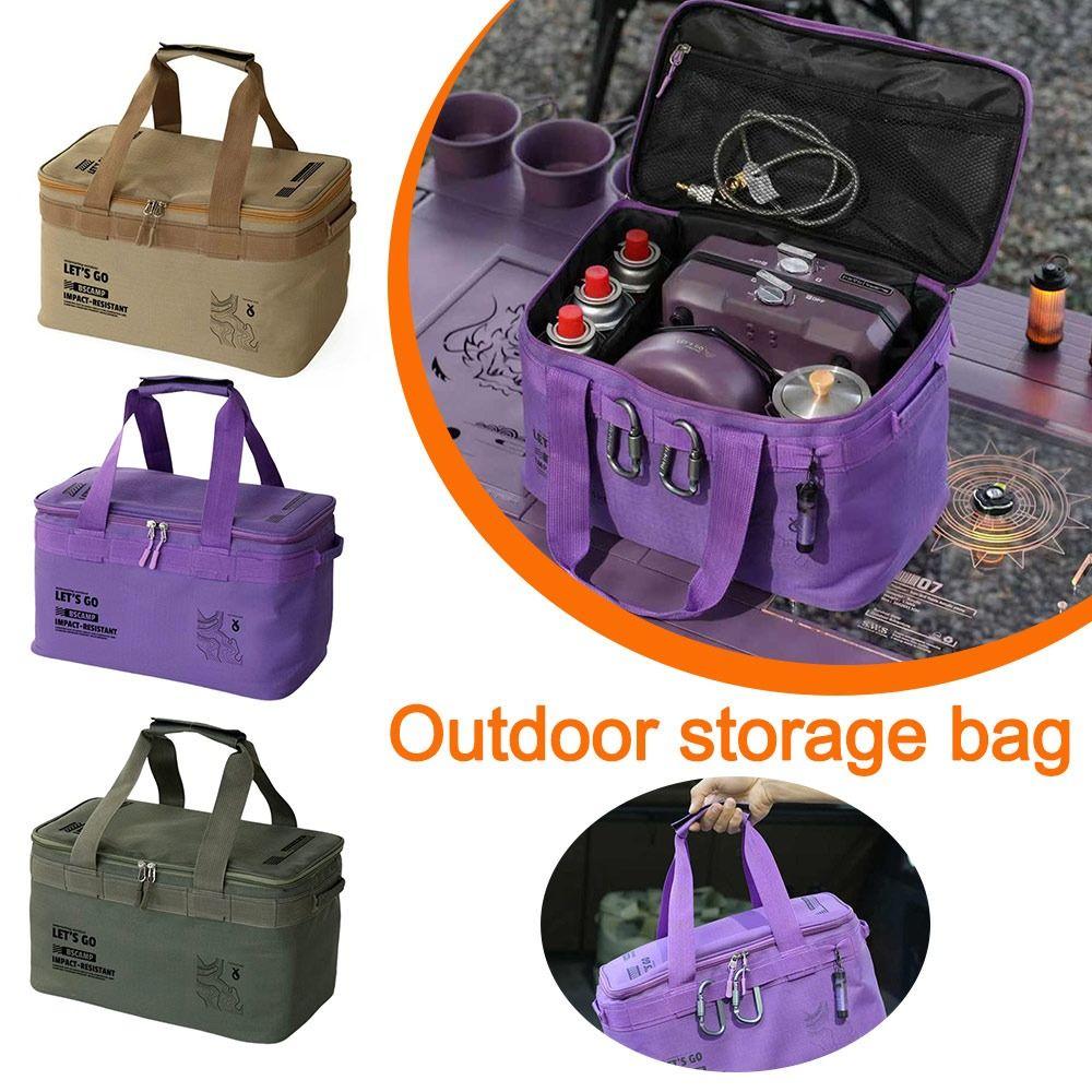 Folding Camping Picnic Box Large Capacity Outdoor Storage Box Camping Storage Bag  Picnic Tool