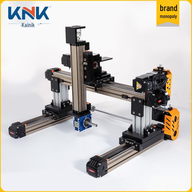 XYZ Three-Axis Electric Slide Module with Cross Gantry Aluminum Alloy Synchronous Belt Linear Slide – KNK K40A 5-Axis 50mm (No Accessories)