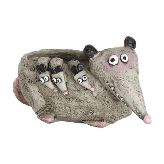 Small Animal Planter Pot Cartoon Frog/Crocodile/Dog Flower Pot Cute Decorative Cactus Pot for Home Office Desk Garden Decor