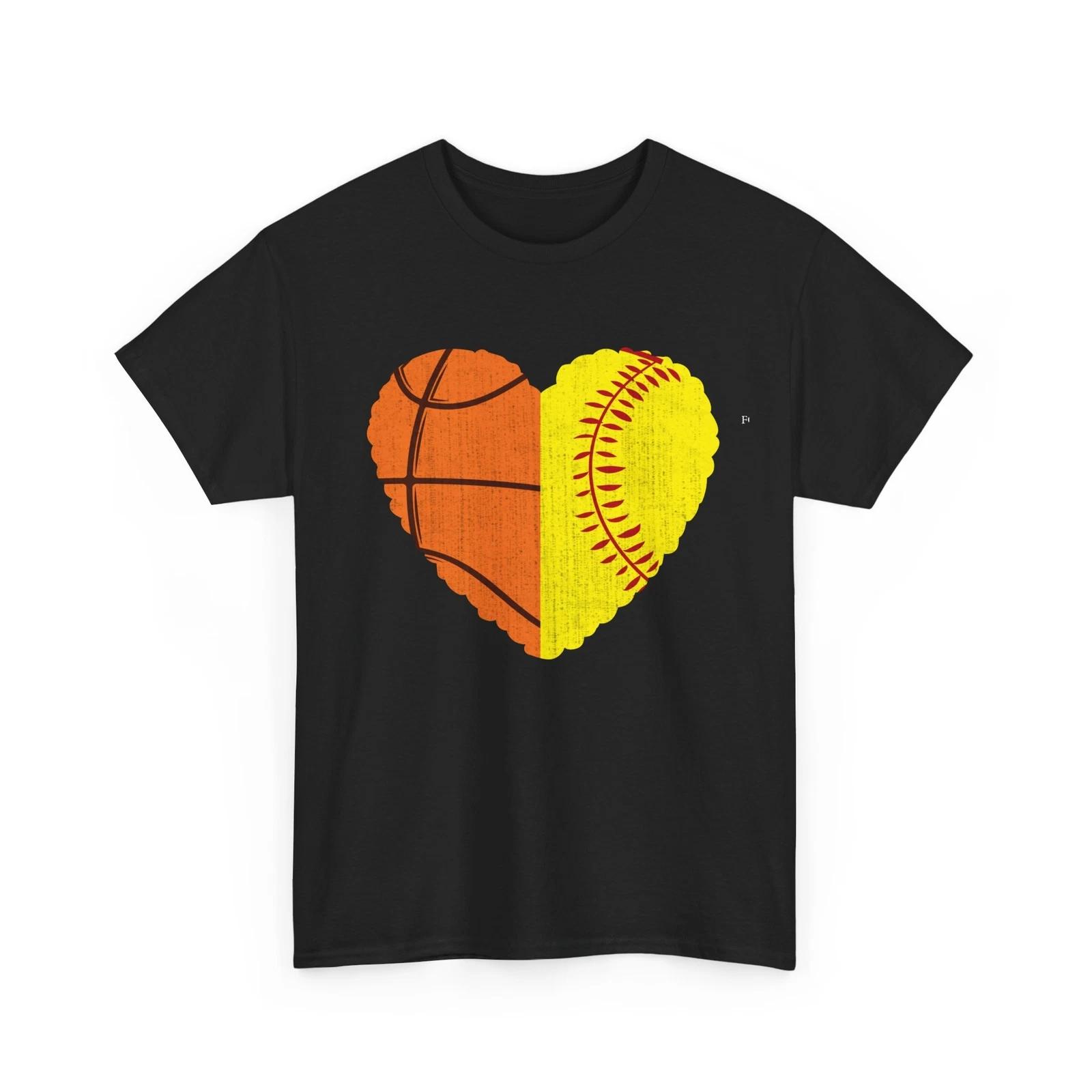 Basketball Softball Shirt, Sports Basketball Softball Lover Women Men Cute Shirt S