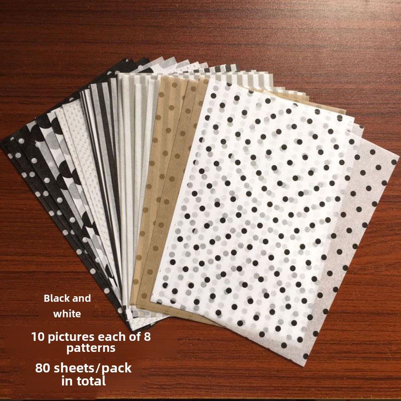 

Блокнот и упаковочная бумага серии Sydney формата A5 с цветными тонкими страницами