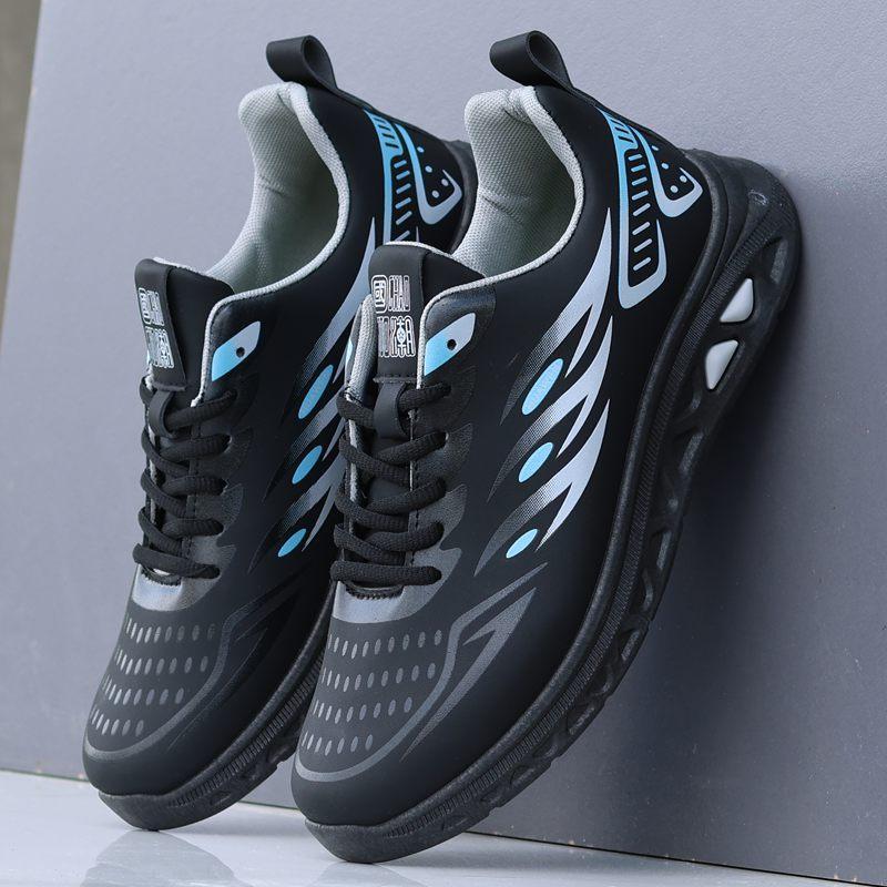 Herrskor sportskor 2024 höst nya läder vattentäta och halkfria löparskor herrskor lätta fritidsreseskor