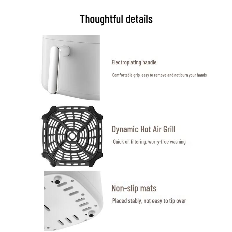 Joyoung KL50-J661 5L Smart No-Flip Air Fryer CN plug (adapter included)