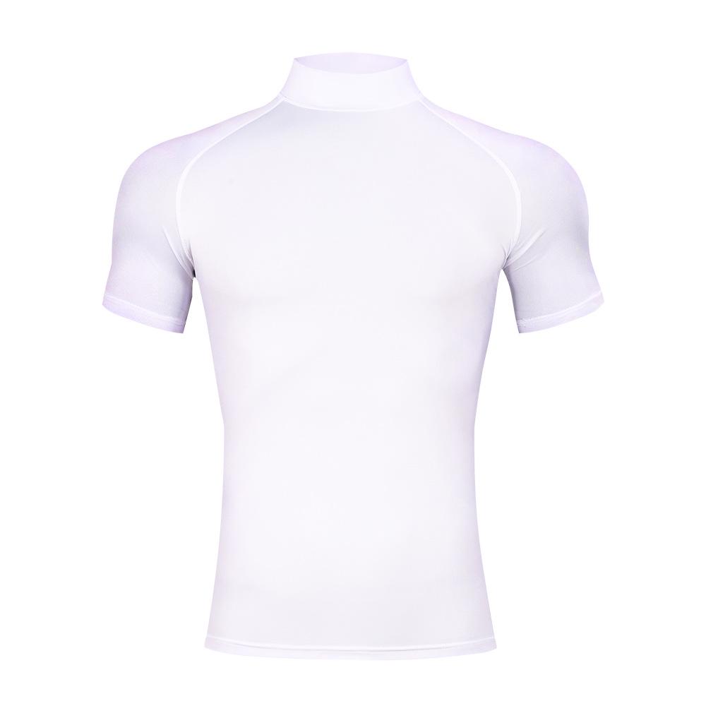 Men's High Neck Quick-Dry Fitness T-shirt