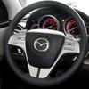 2025 Hot Car Steering Wheel Emblem Cover Auto Refit Accessories For Mazda 3 Axela CX5 CX3 CX4 CX30 CX9 Atenza Demio RX7 RX-7 RX-