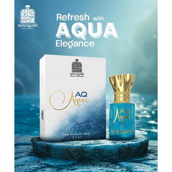 AdilQadri AQ Aqua Attar Perfume | French And Aquatic | Non-Alcoholic Roll-On Attar For Men & Women 12 ML